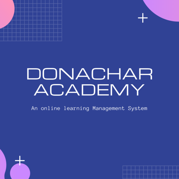 Donachar academy. Youtube Cover Page